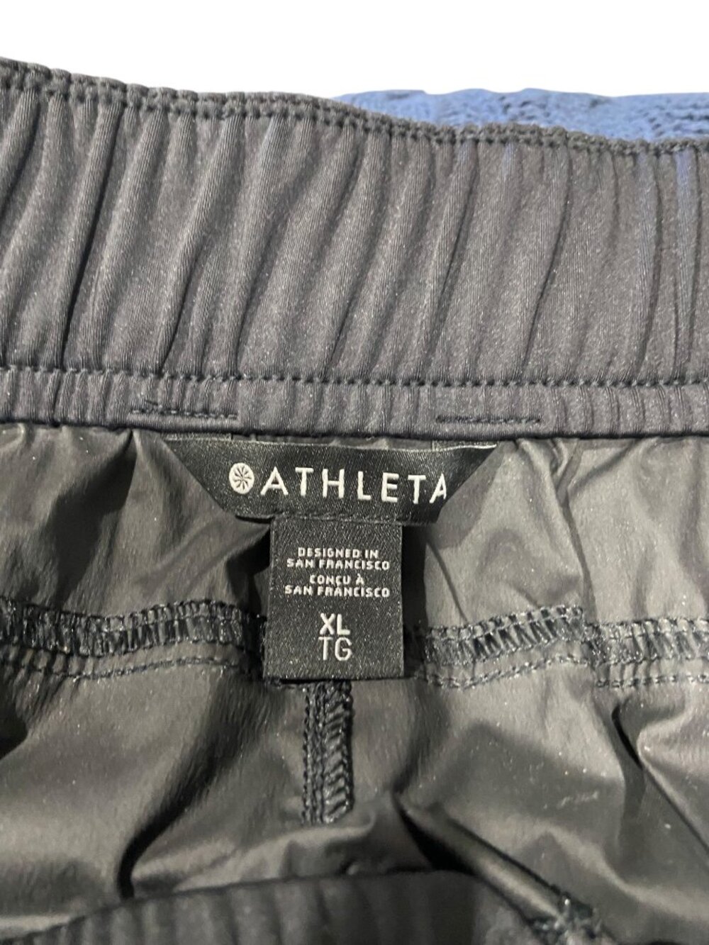 Athleta Rise Pants Black Size XL Wind Pants Athletic Gym Workout Athleisure Cute - Picture 3 of 15
